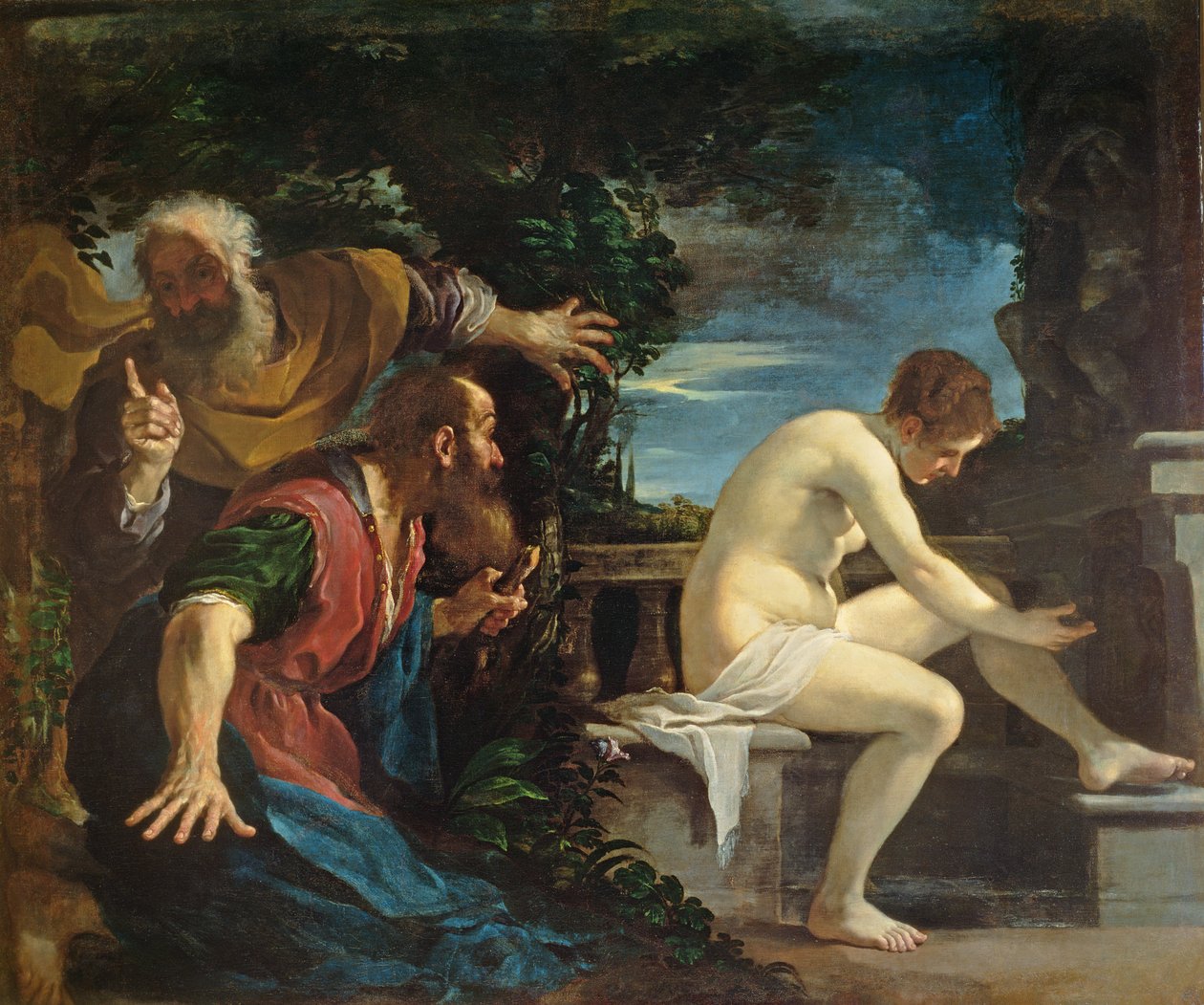 Susanna és a vének alkotó: Giovanni Francesco Barbieri