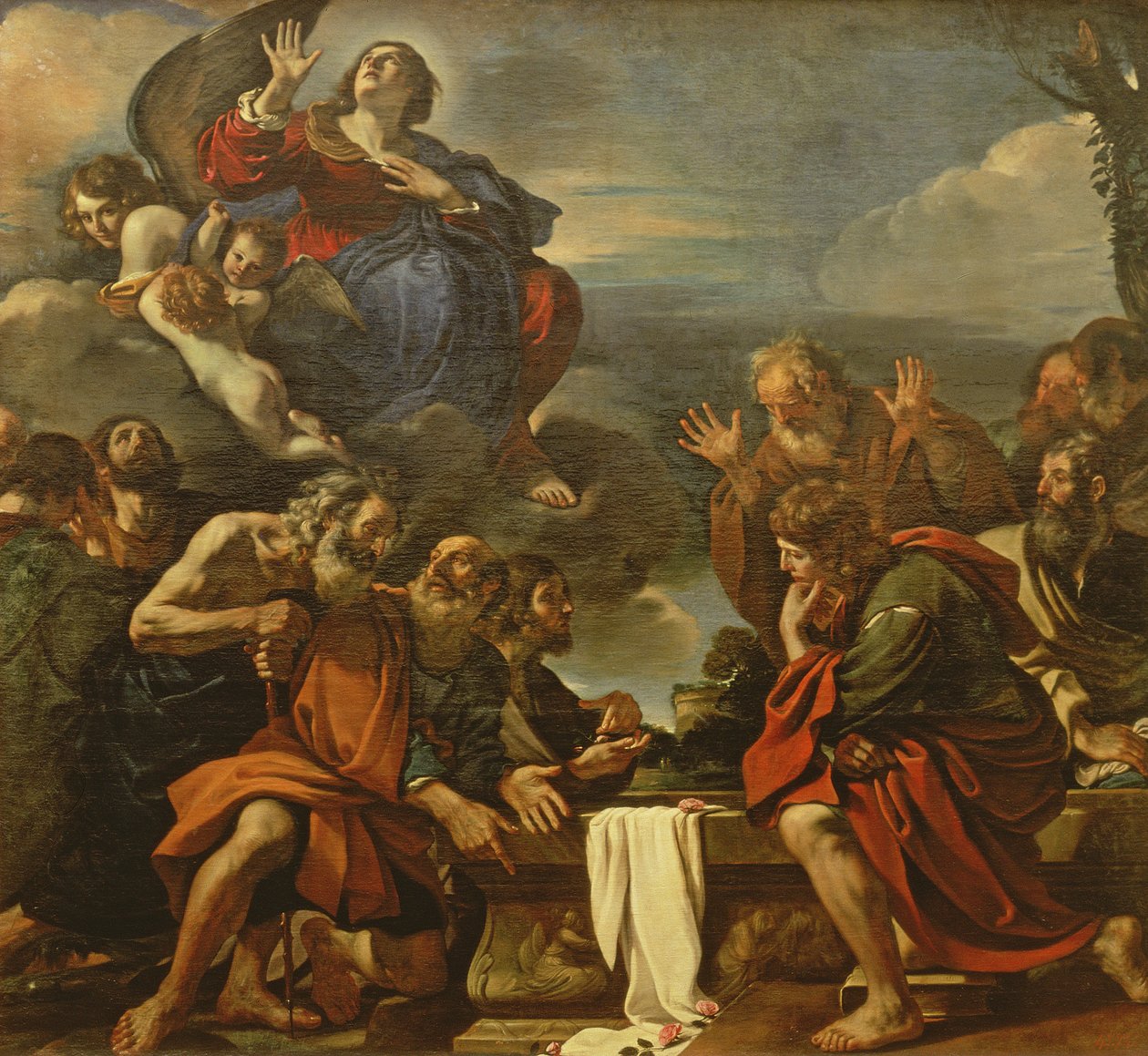 Szűz mennybemenetele, 1623 alkotó: Giovanni Francesco Barbieri