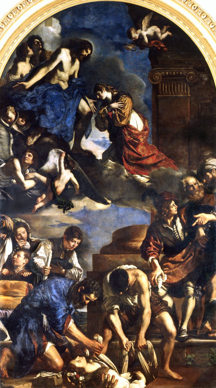 Szent Petronilla halála, 1621-22 alkotó: Giovanni Francesco Barbieri