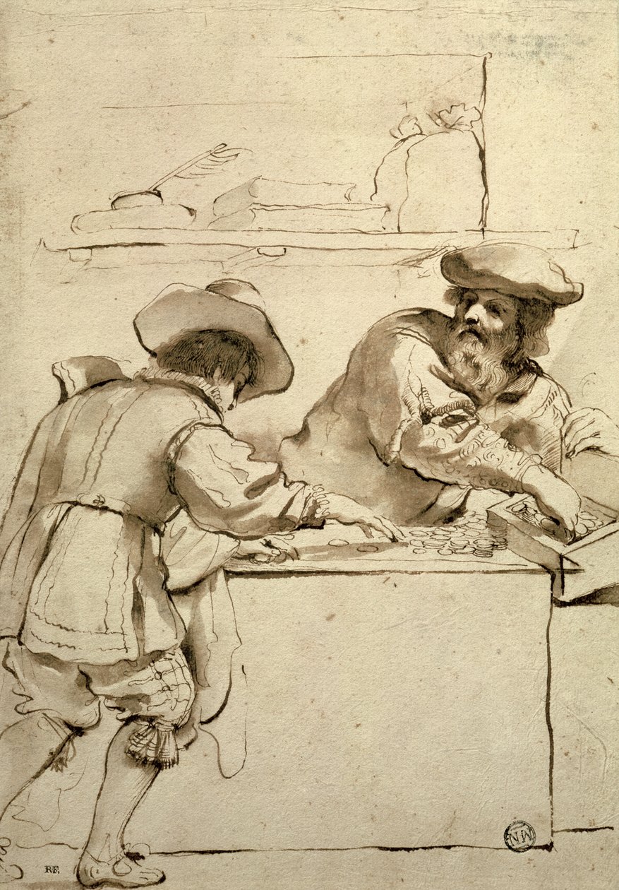 A Pénzkölcsönző alkotó: Giovanni Francesco Barbieri