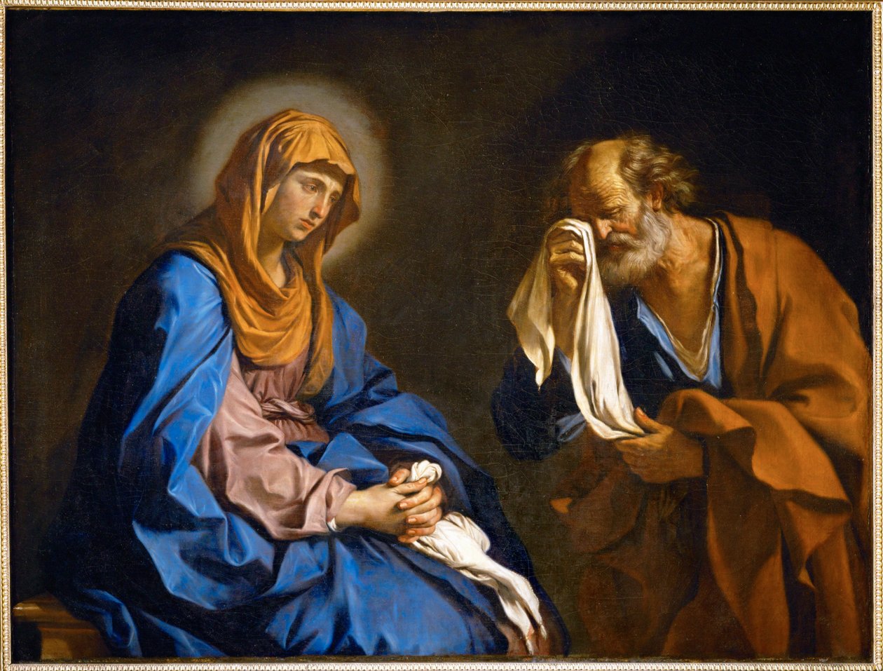 Les larmes de St. Pierre - Szent Péter könnyei ... alkotó: Guercino (1591-1666)