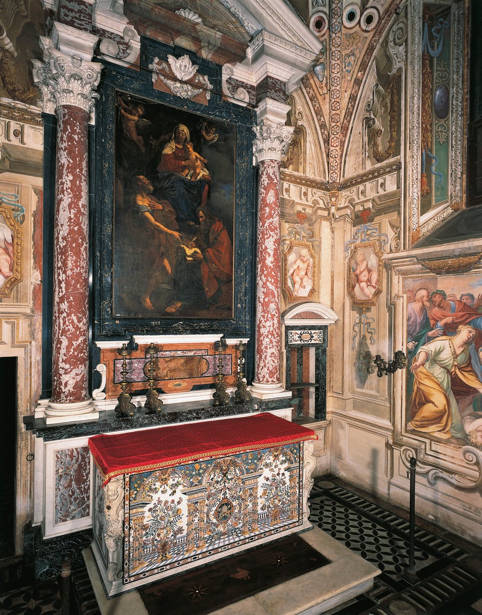 Madonna és gyermeke Szent Péterrel és Pállal alkotó: Guercino