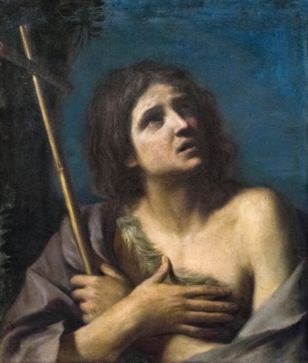 Keresztelő Szent János (olaj, vászon) alkotó: Guercino (1591 1666)