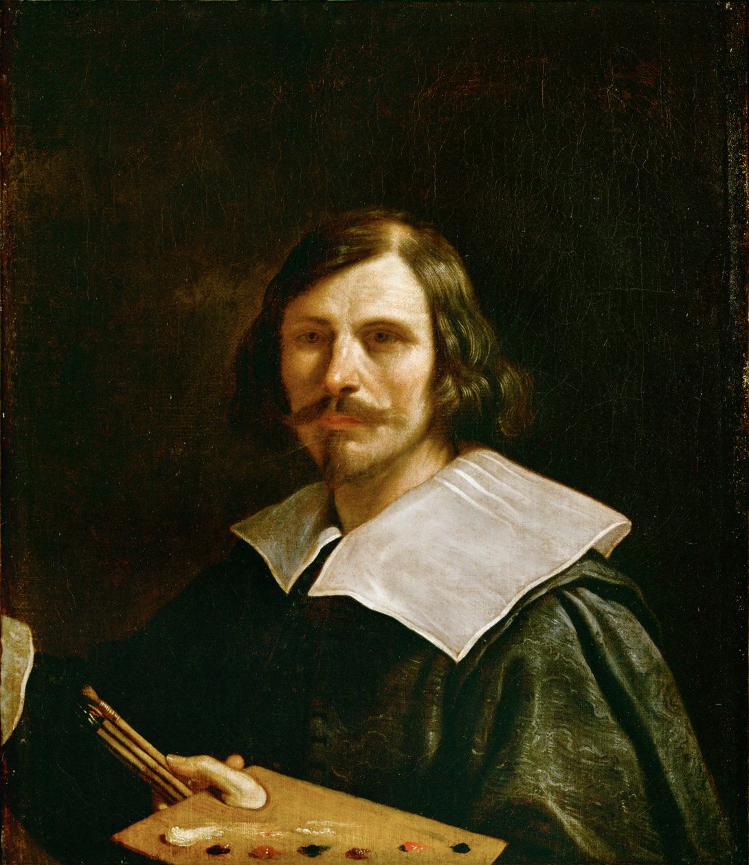 Önarckép festőpalettával ... alkotó: Guercino (1591-1666)