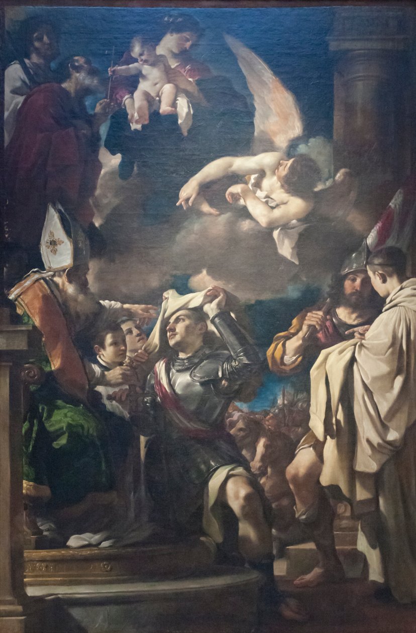 Aquitániai Szent Vilmos kapja a burkolatot alkotó: Guercino (1591 1666)