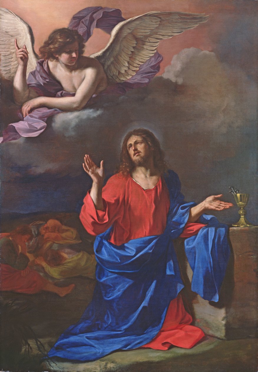 Agónia a kertben (olaj, vászon) alkotó: Guercino (1591 1666)
