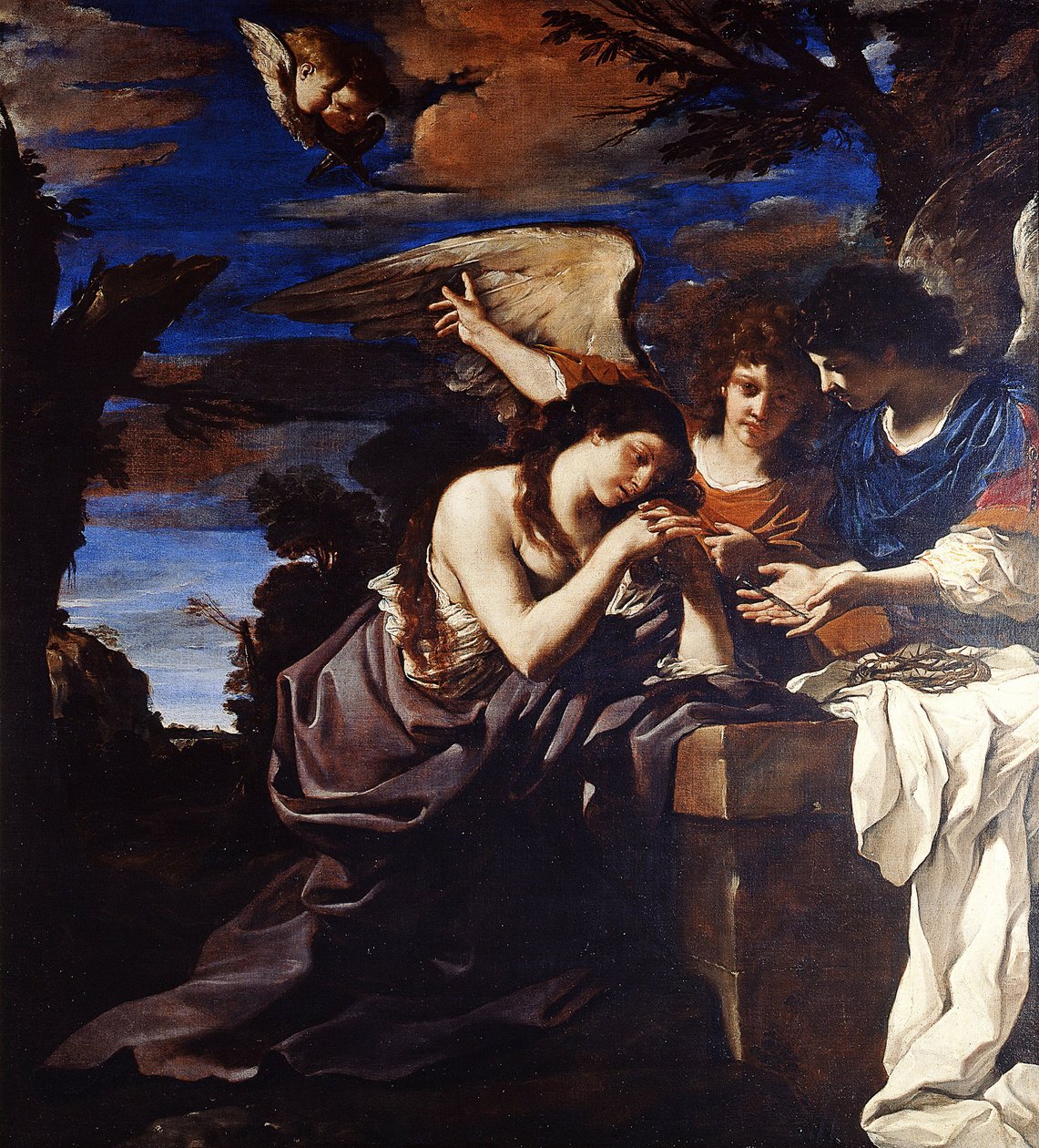 A bűnbánó Mária Magdolna két angyallal alkotó: Guercino (1591 1666)