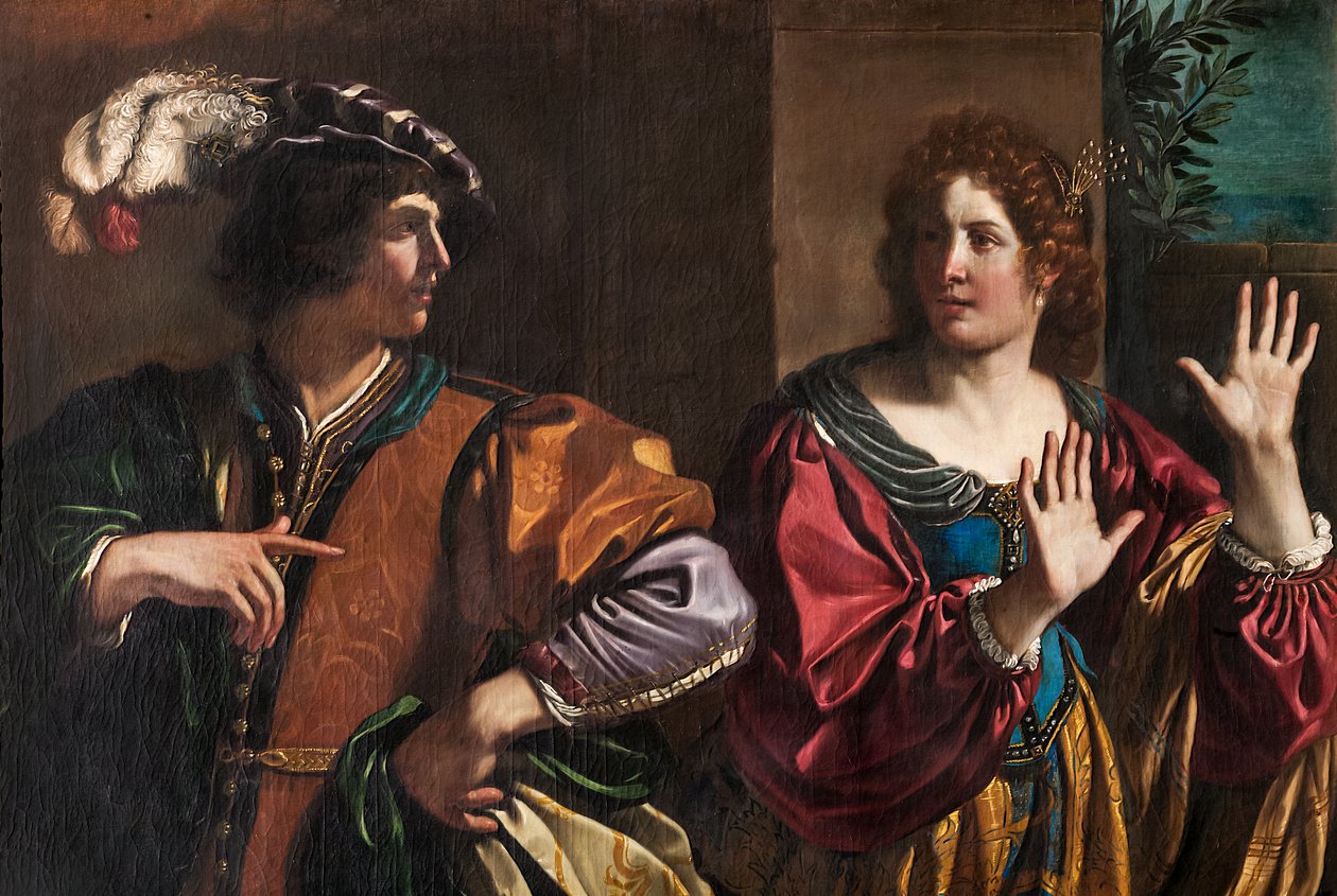 Amnon és Tamar alkotó: Guercino