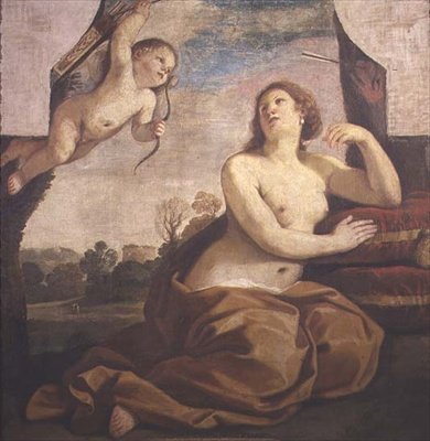 Vénusz és Ámor alkotó: Guercino