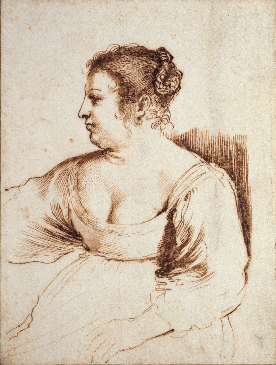 Ülő nő, 1640-1649 alkotó: Guercino