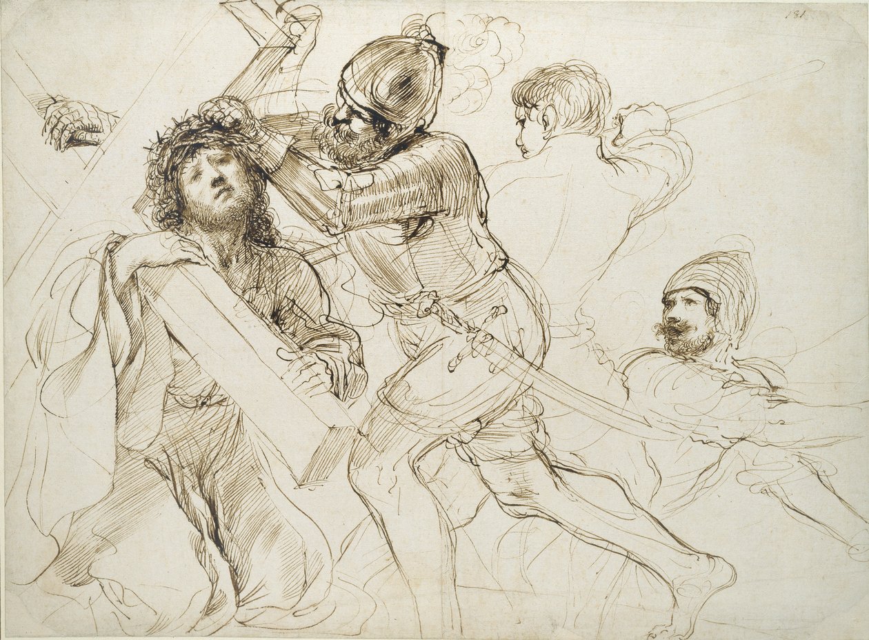 A keresztet hordozó Krisztus, 1625-1628 alkotó: Guercino