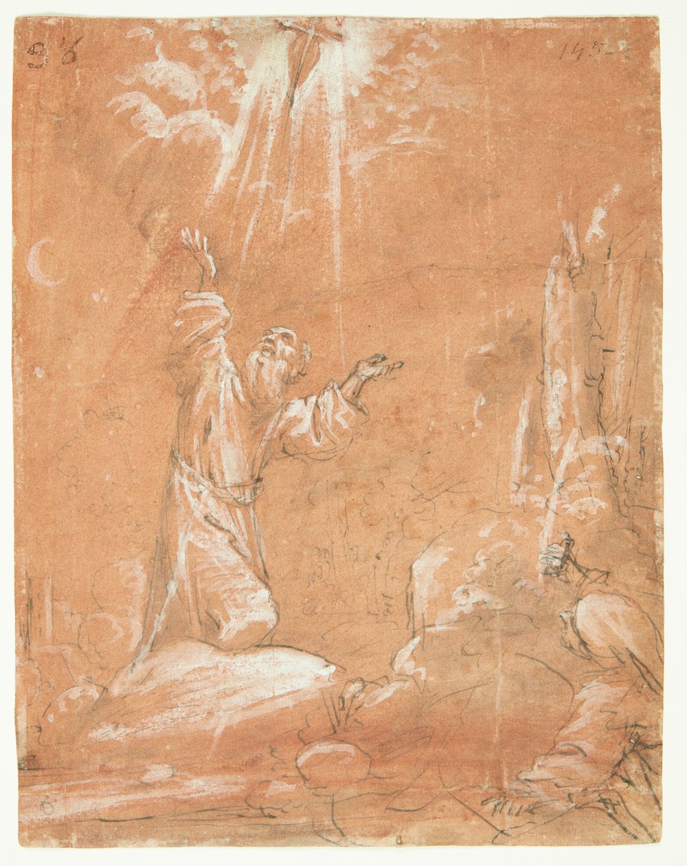 Assisi Szent Ferenc stigmatizálása alkotó: Guercino