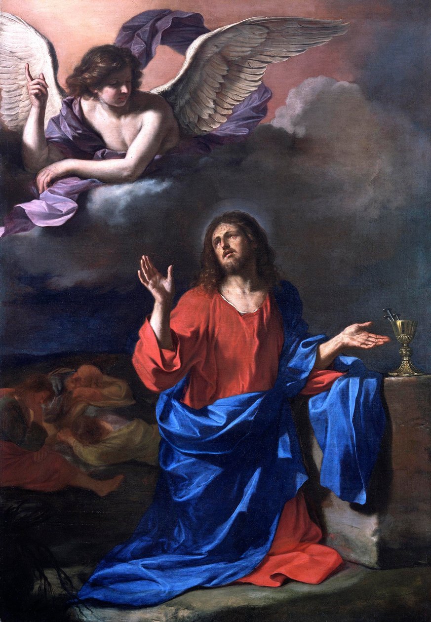 Guercino - Krisztus imádkozik a Gecsemáné kertben letartóztatása előtt. A kétségek gyötrelmében, NMW A 7 alkotó: Guercino