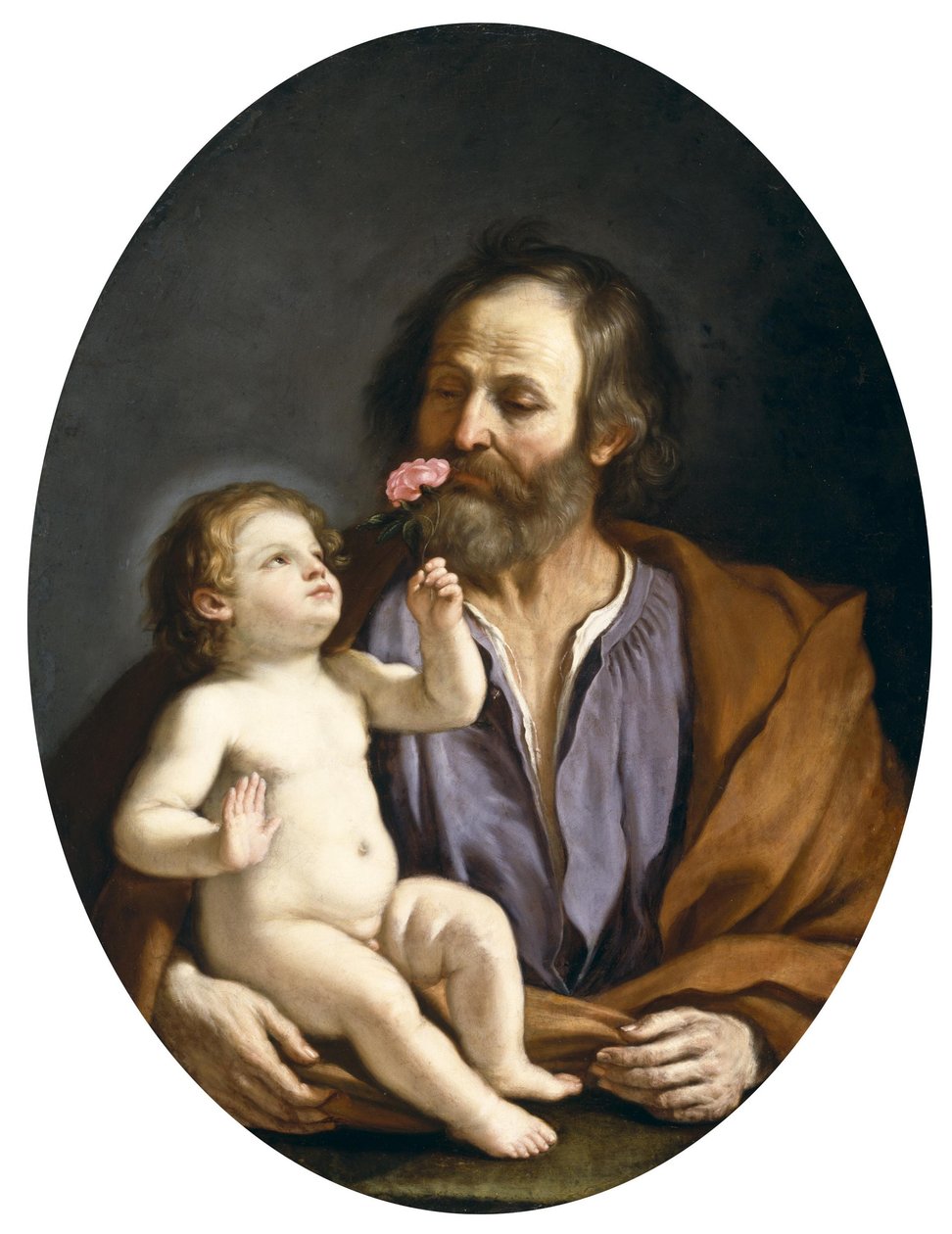Guercino - Szent József a Krisztus gyermekével, 1637 körül alkotó: Guercino