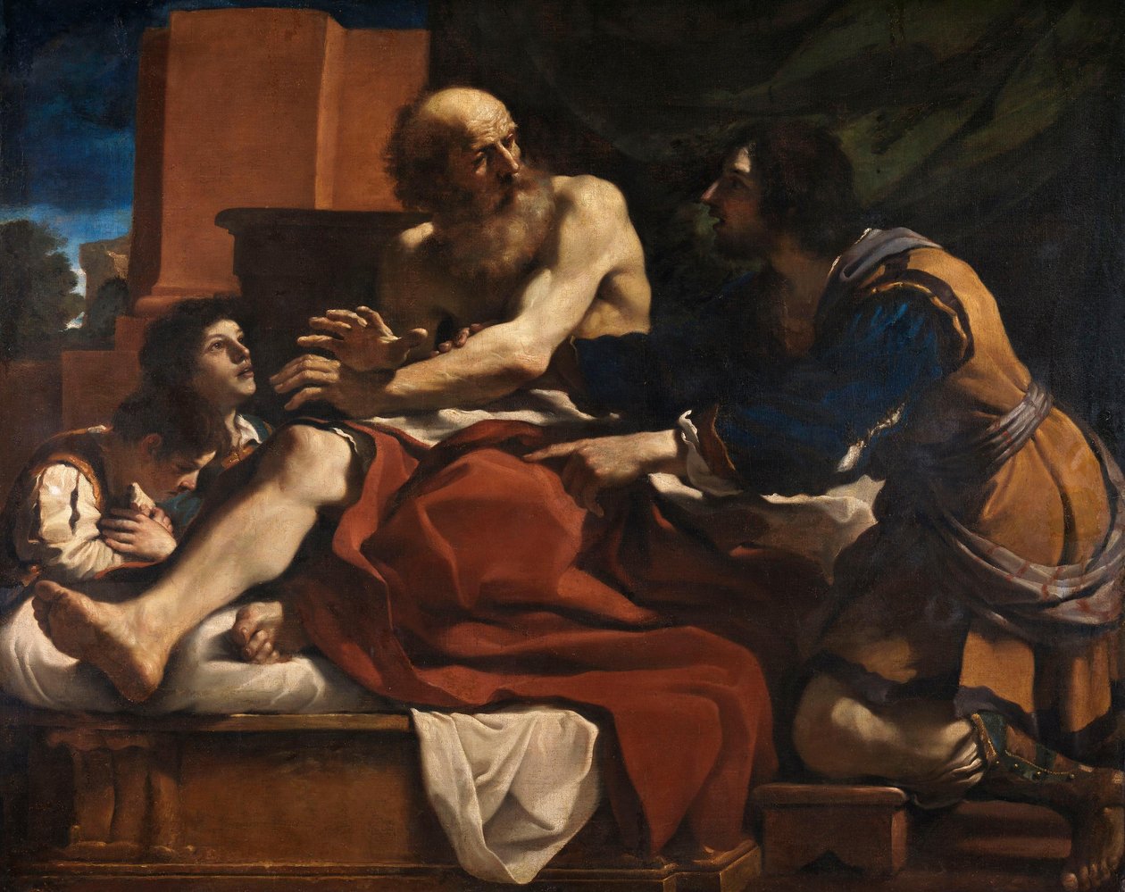Jákob megáldja József fiait alkotó: Guercino
