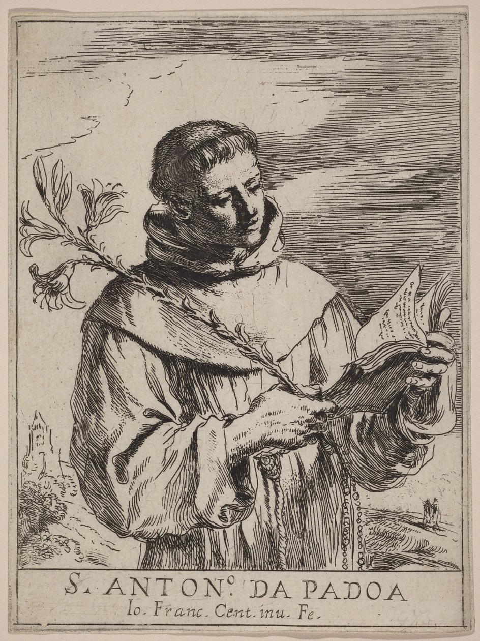 Páduai Szent Antal alkotó: Guercino