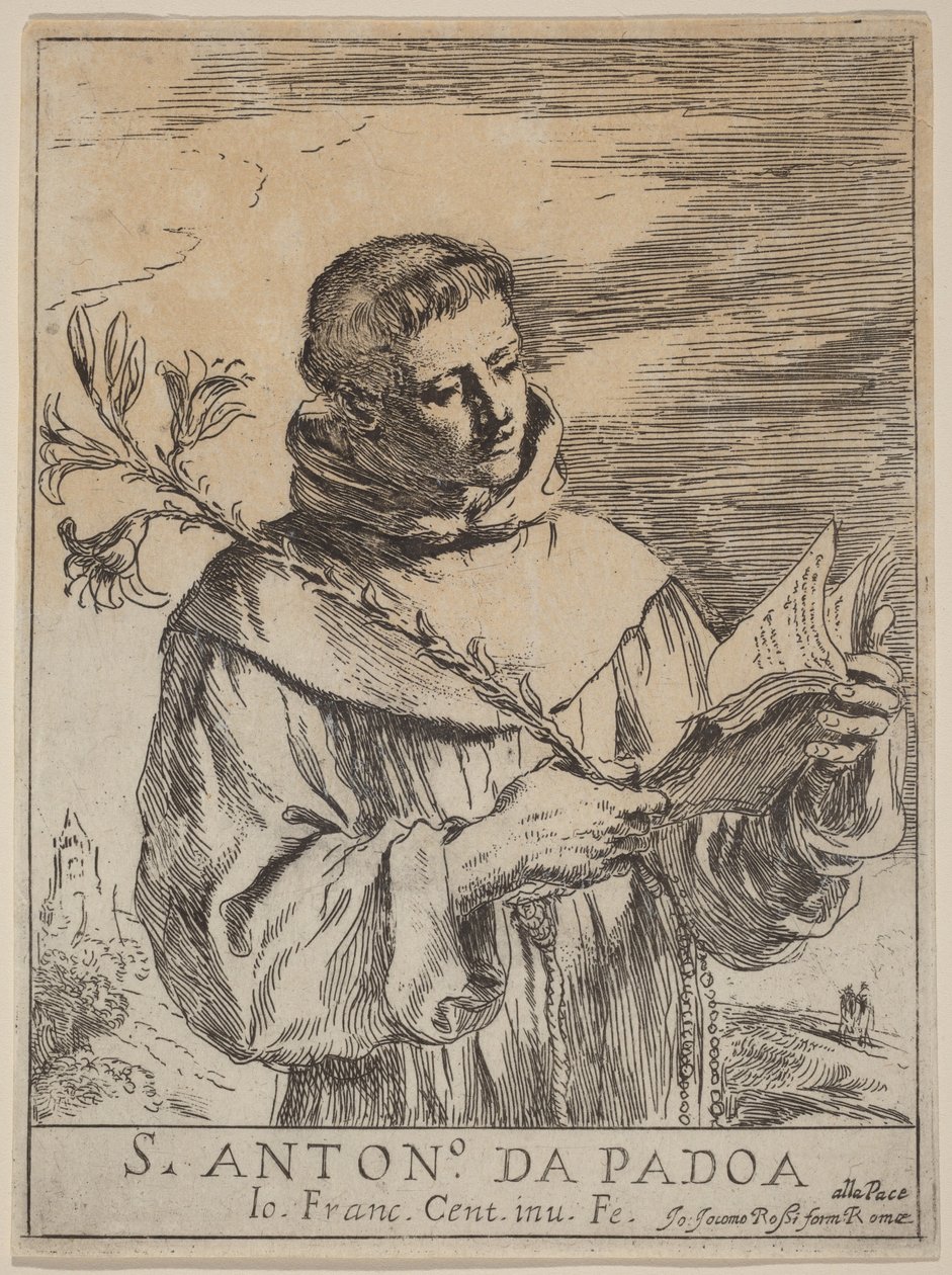 Páduai Szent Antal alkotó: Guercino