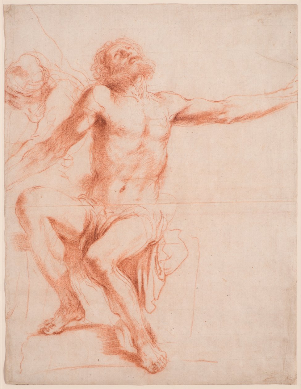 Studie für "Das Martyrium des Heiligen Bartholomäus" alkotó: Guercino