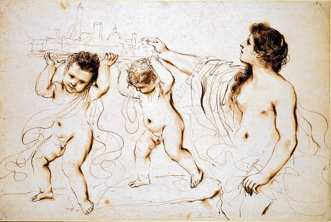 Bologna város jelképe, 1625-1629 alkotó: Guercino