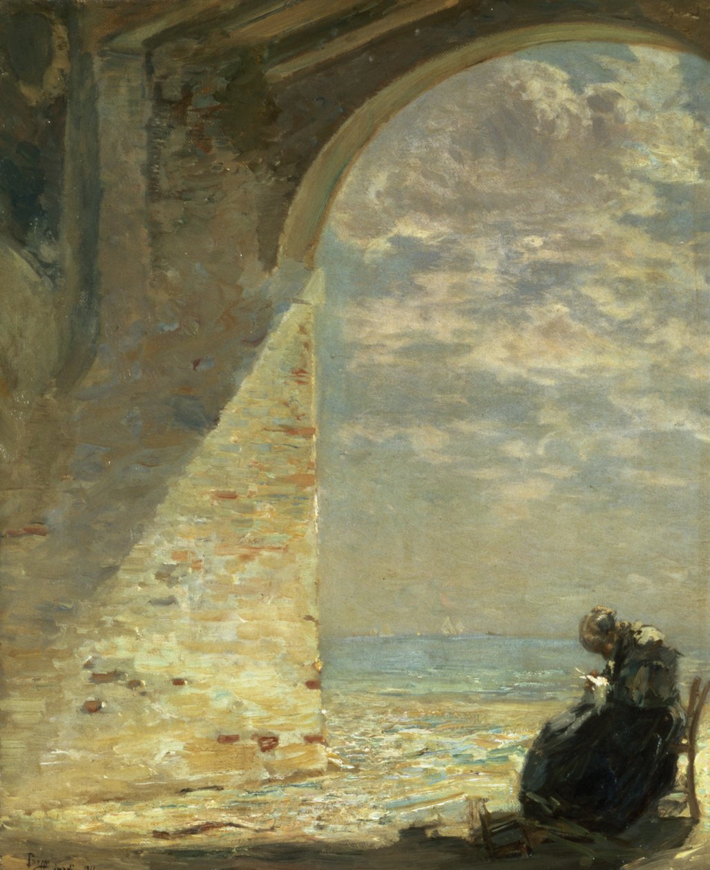 Az átjáróban, 1911 alkotó: Guglielmo Ciardi