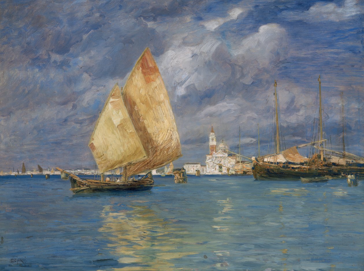 San Giorgio tengeri tájképe alkotó: Guglielmo Ciardi