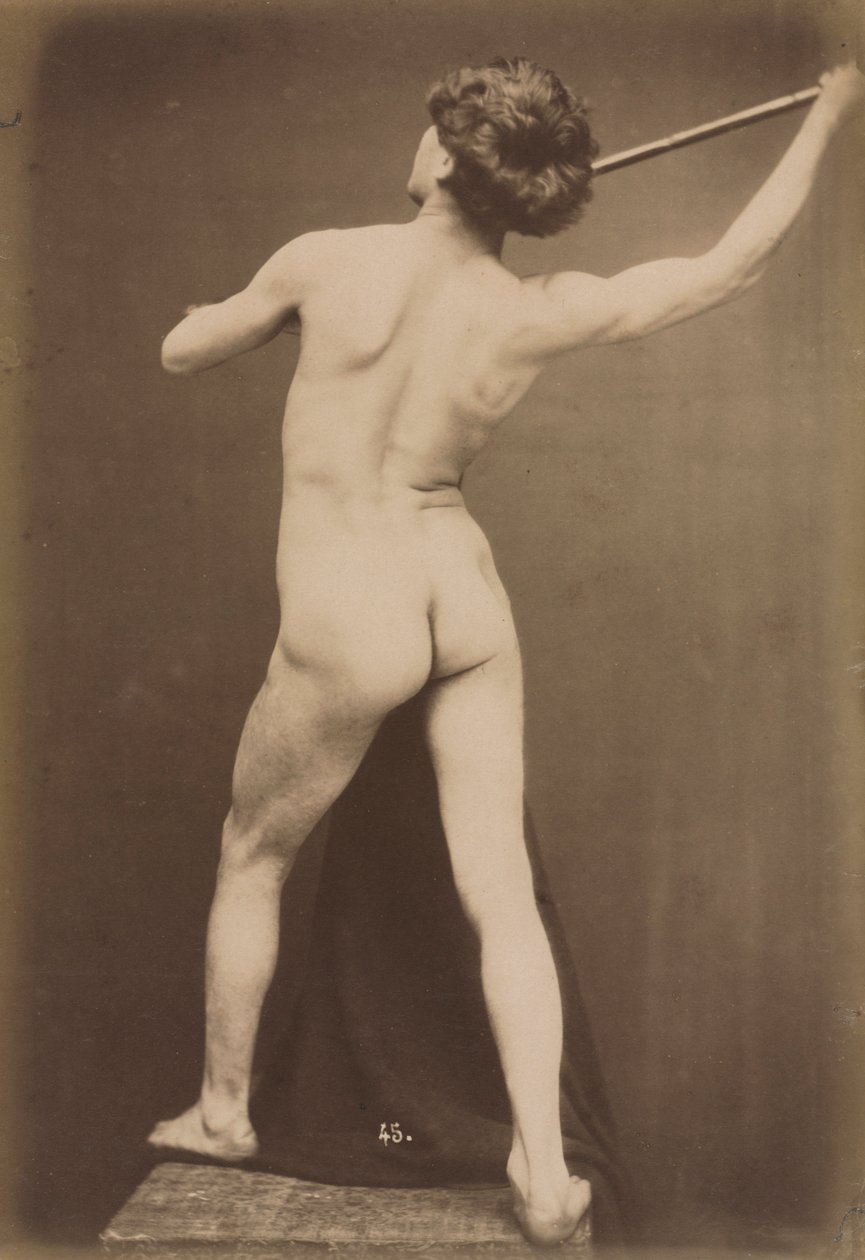 Férfi akt, c. 1870-1875. alkotó: Guglielmo Marconi