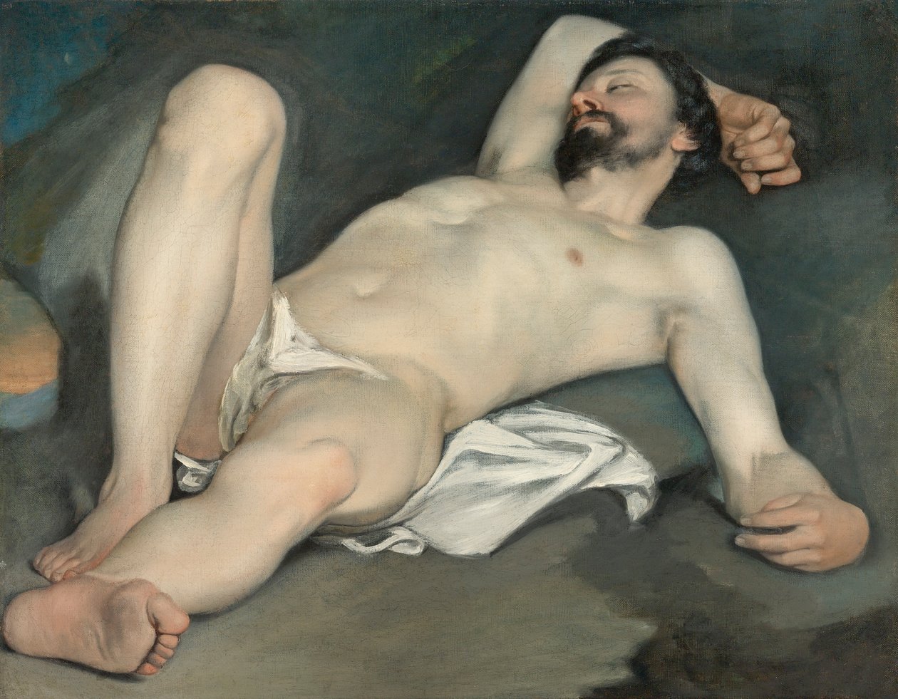 Fekvő férfi akt alkotó: Guido Cagnacci