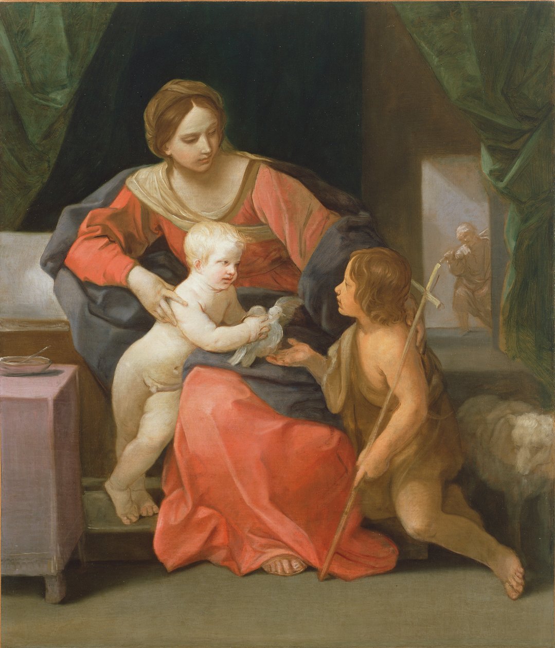 Madonna és gyermeke Keresztelő Szent Jánossal, 1640-1642 alkotó: Guido Reni