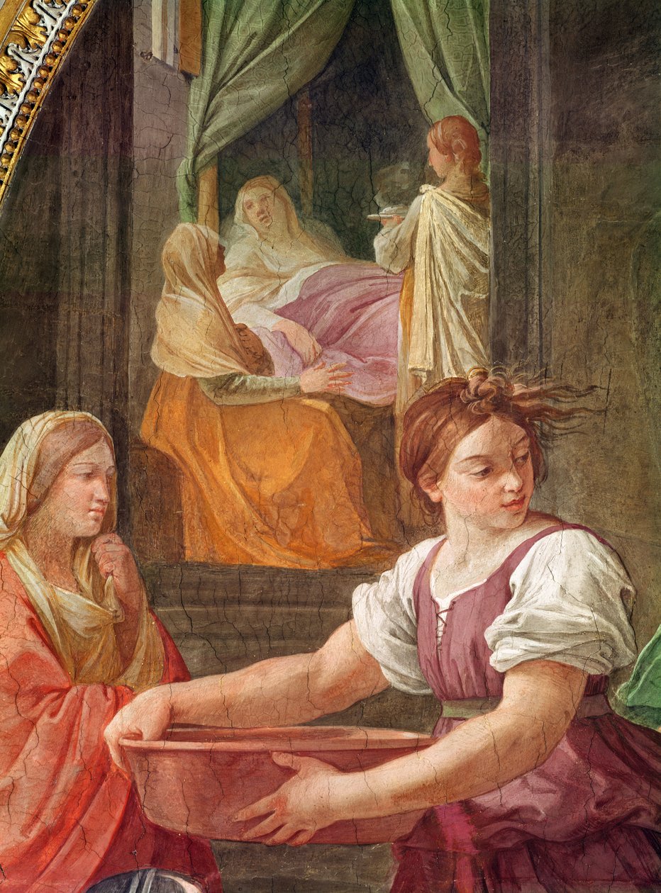 Boldogságos Szűz Mária születése (a Szent Anna körüli nőcsoport részlete), 1611 alkotó: Guido Reni