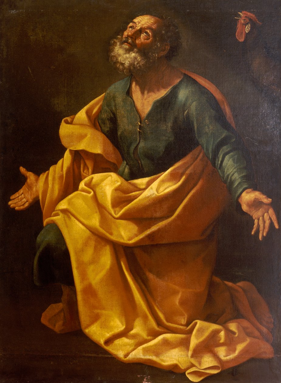Szent Péter imádkozik alkotó: Guido Reni