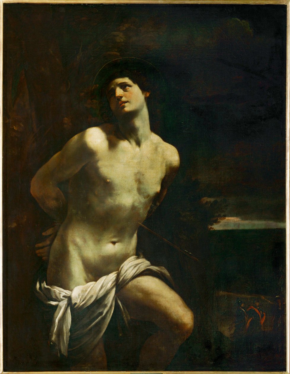 Saint Sebastien martyre dans un paysage - Szent Sebestyén egy tájban ... alkotó: Guido (follower of) Reni