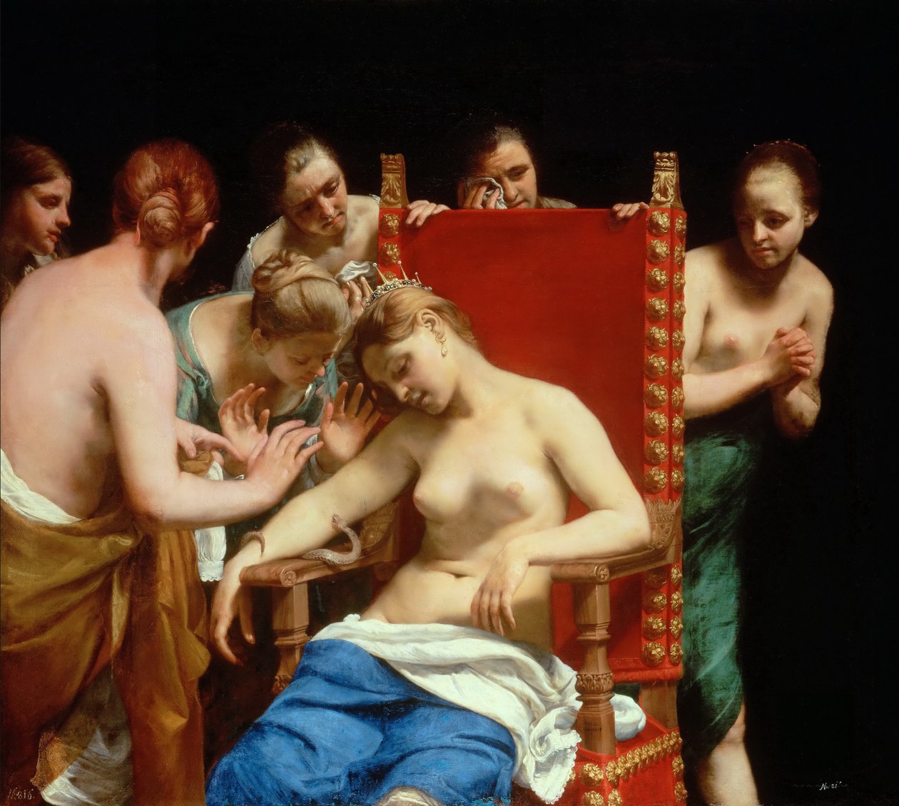 Kleopátra halála alkotó: Guido Cagnacci