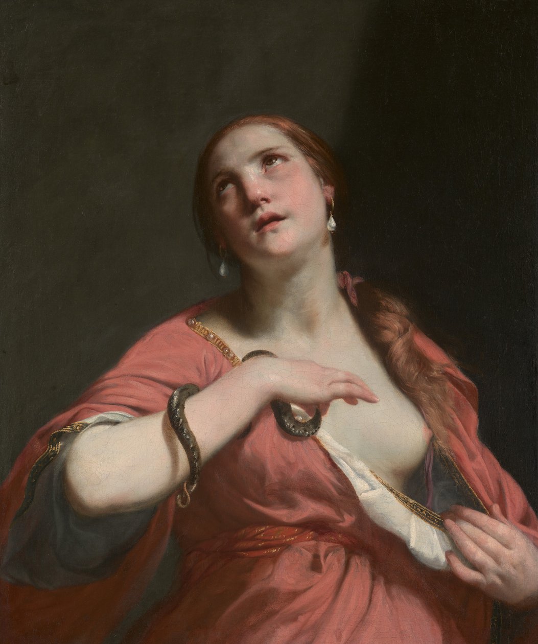 Kleopátra halála, kb. 1645-55. alkotó: Guido Cagnacci