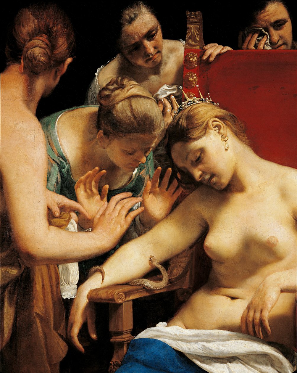 Kleopátra halála (részlet) alkotó: Guido Cagnacci