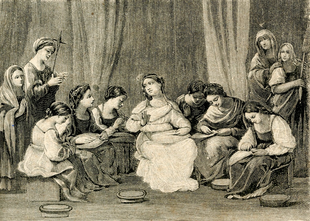 Szűz serdülőkora, szerző: Guido Reni (1575-1642), a Szent Ház szentélye, Loreto, Marche, Olaszország alkotó: Guido Reni