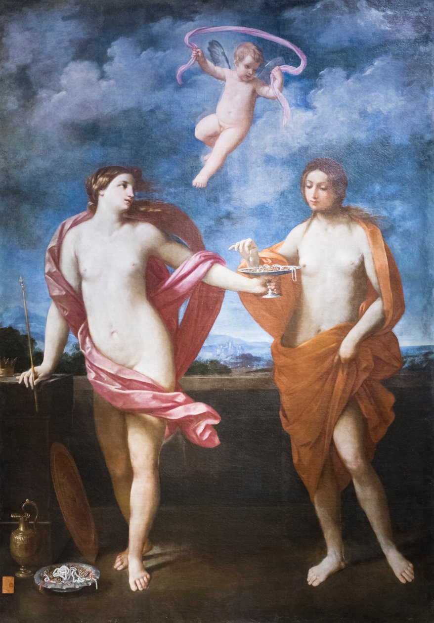 Liberalitás és szerénység allegóriája alkotó: Guido Reni