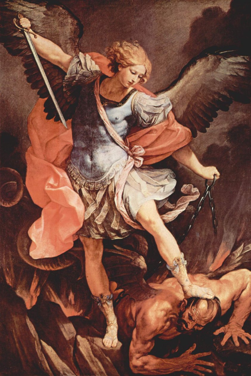 Mihály arkangyal legyőzi a Sátánt alkotó: Guido Reni