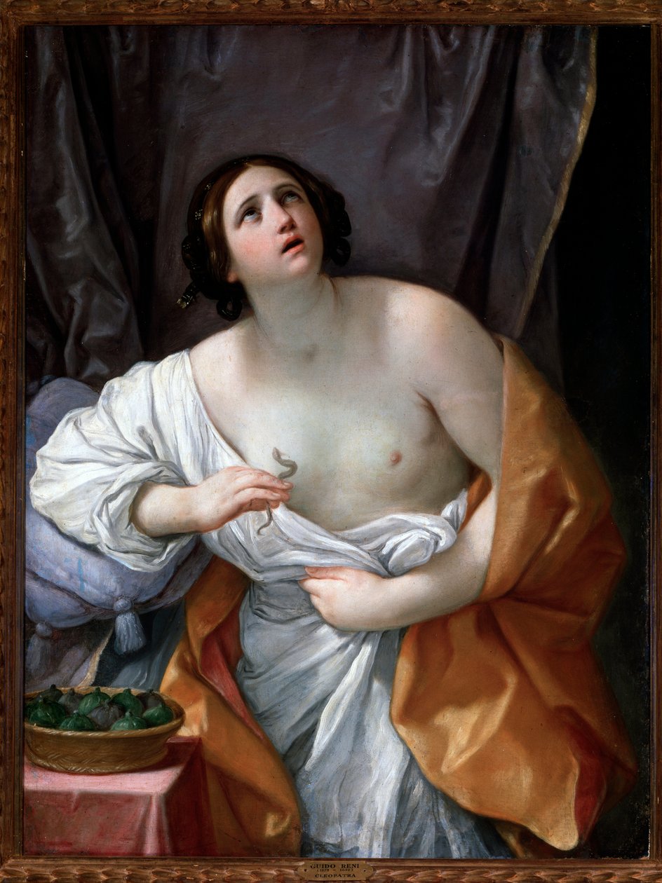 Kleopátra öngyilkossága – olaj, vászon alkotó: Guido Reni