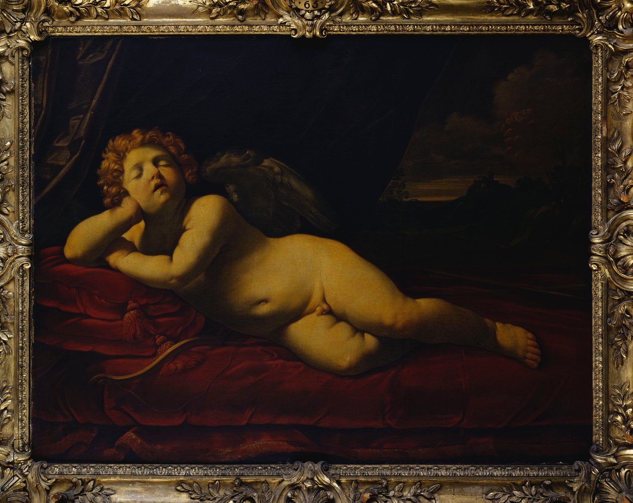 Ámor alszik alkotó: Guido Reni