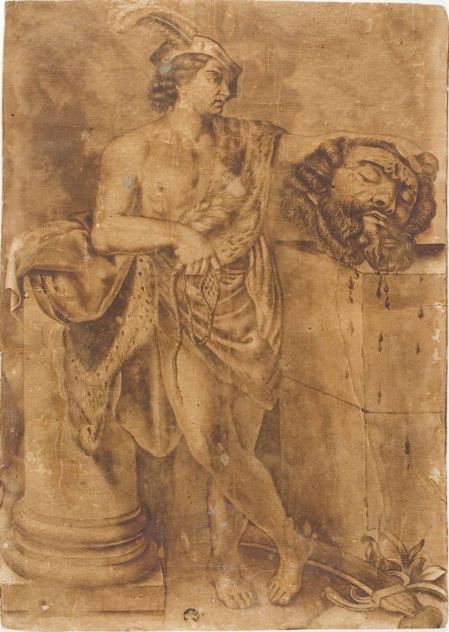 Dávid Góliát fejével alkotó: Guido Reni