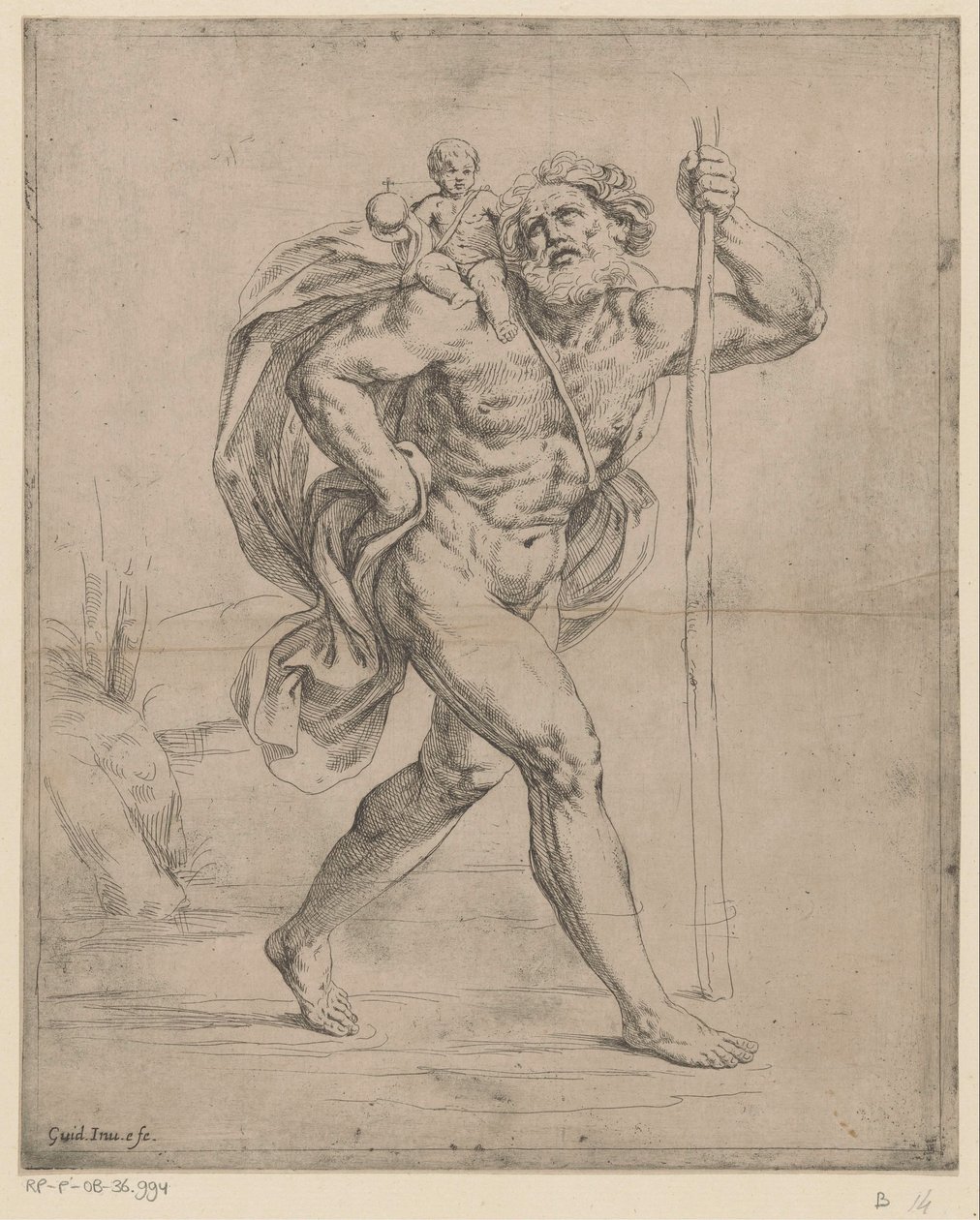 Szent Kristóf alkotó: Guido Reni