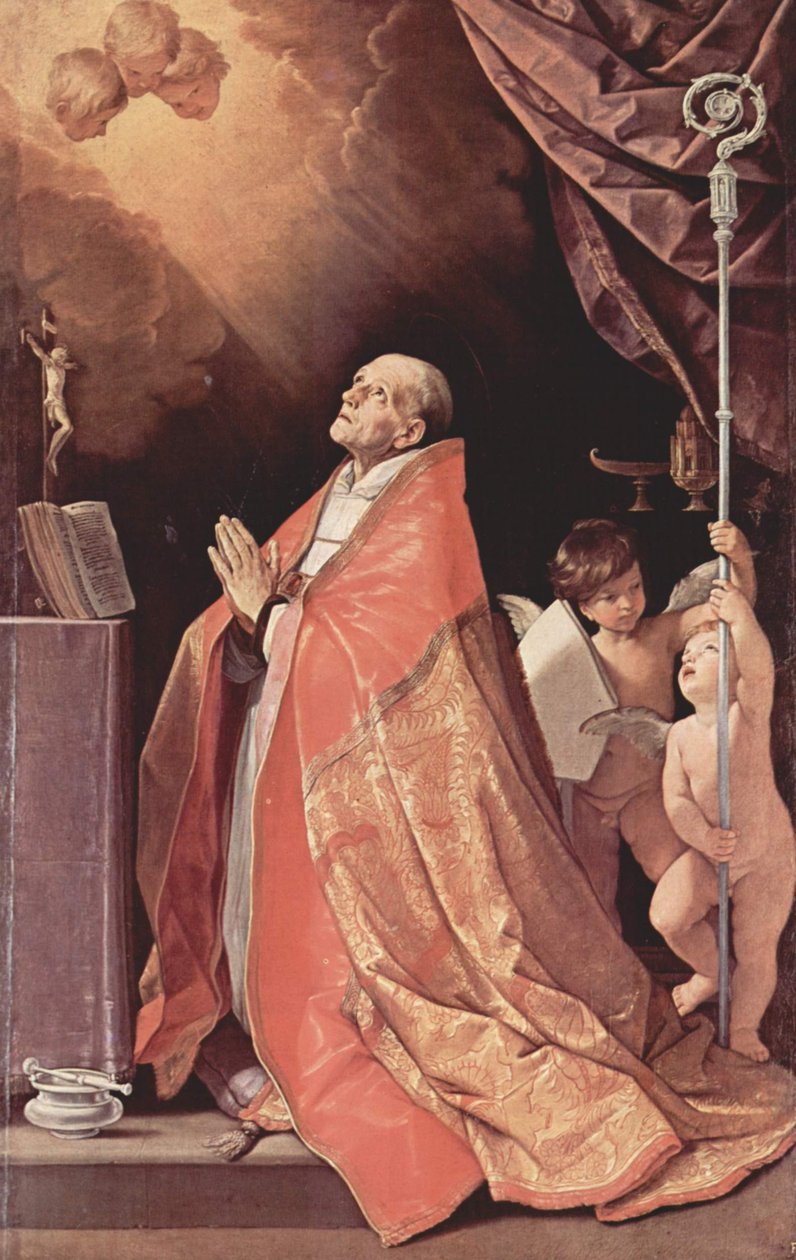 Német: Szent András Corsini imádságban alkotó: Guido Reni