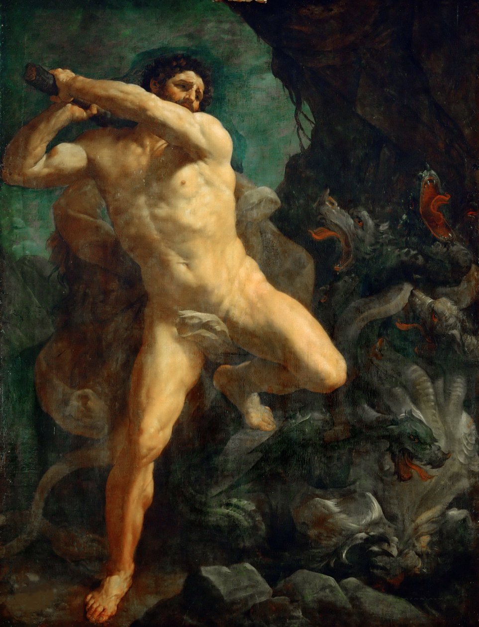 Herkules megöli a lernai hidrát, 1620-1621. alkotó: Guido Reni
