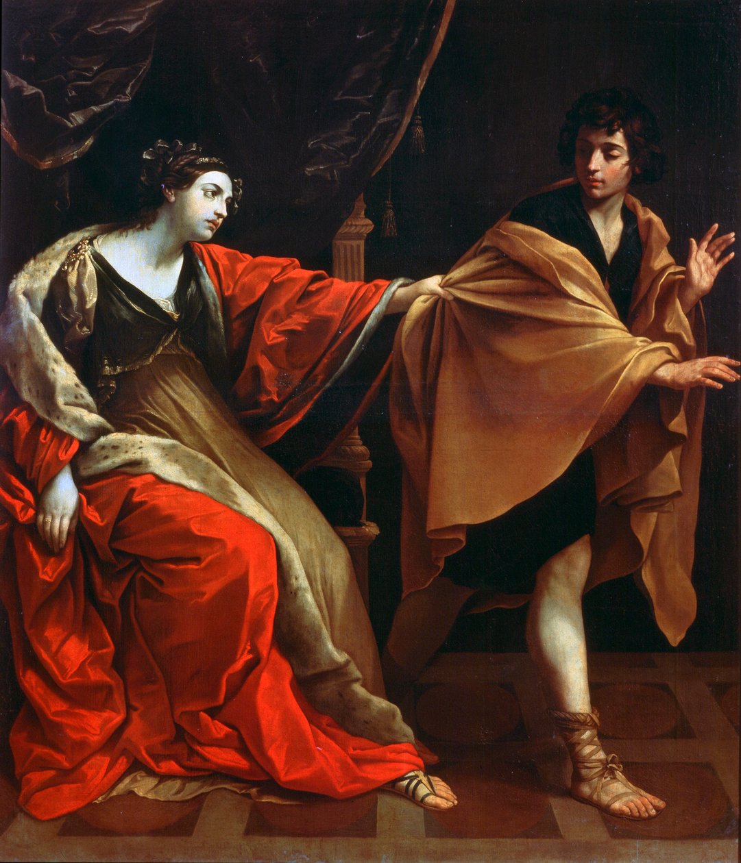József és Potifár felesége, 1626 alkotó: Guido Reni