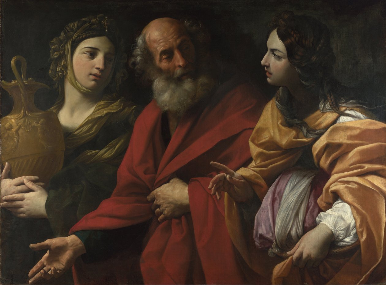 Lót és lányai elhagyják Szodomát, kb. 1615 alkotó: Guido Reni