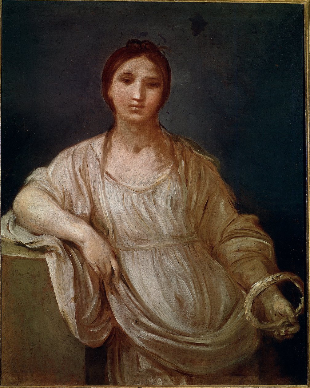 Fiatal lány koronás portréja (festmény alkotó: Guido Reni