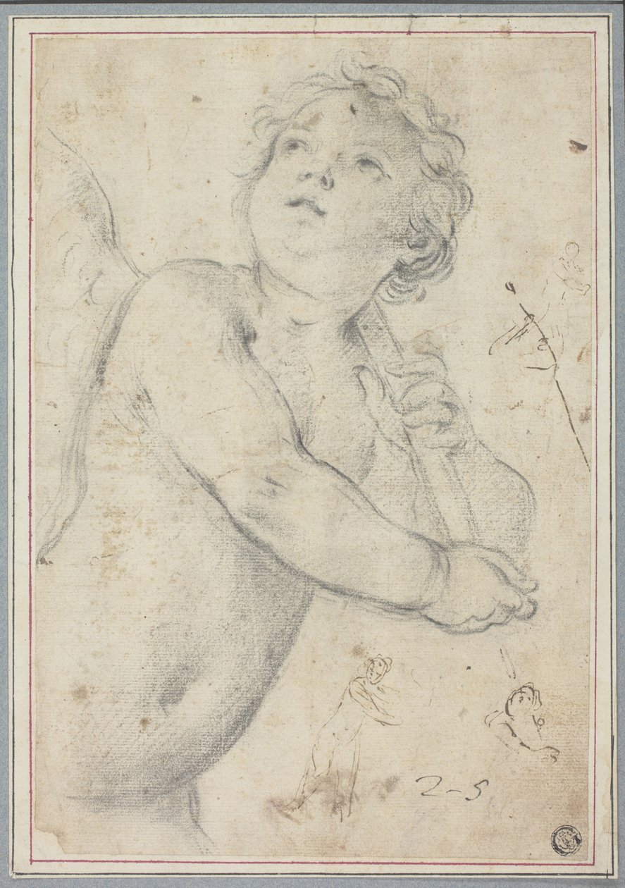 Putto Holding személyzet alkotó: Guido Reni