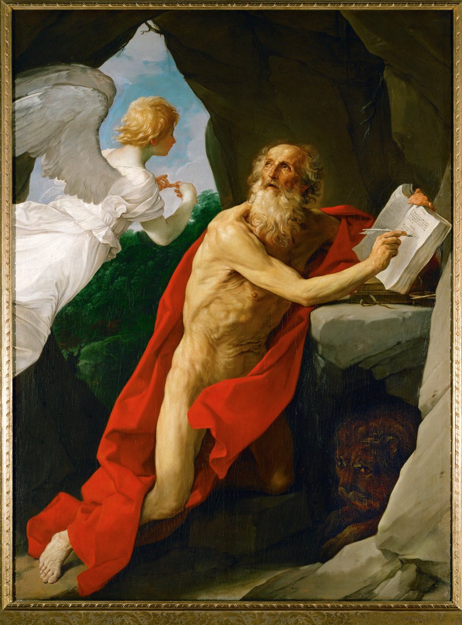 Szent Jeromos (olaj, vászon) alkotó: Guido Reni