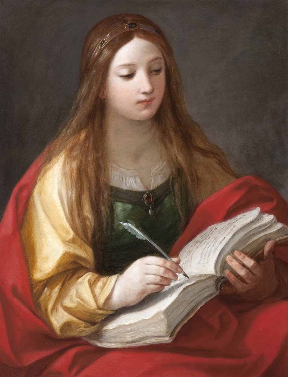 Sibylle – Sibyl par Reni, Guido (1575-1642). Olaj, vászon,, Strada Nuova Múzeumok, Genova alkotó: Guido Reni