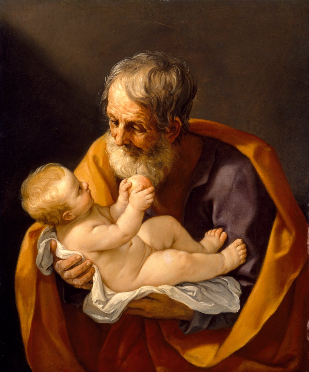 Szent József és a gyermek Krisztus, 1634-40 alkotó: Guido Reni